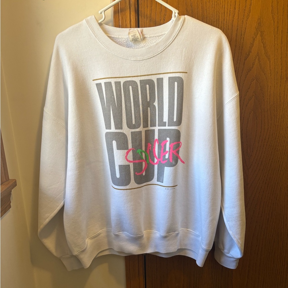 SOLD 1980s CYRK World Cup Soccer Crewneck Sweater XL